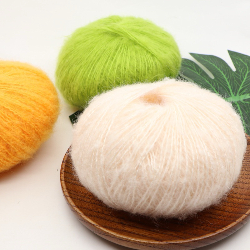 Len Mohair Sợi Nhỏ - 160k/500g - cần gộp cuộn ib shop 6 Len Mohair Sợi Nhỏ - 160k/500g - cần gộp cuộn ib shop - Ảnh 6
