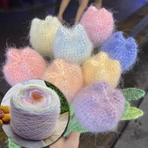 Alternative view of Len Mohair Cầu Vồng Siêu Xinh 100g  - Mohair Loang Sợi To
